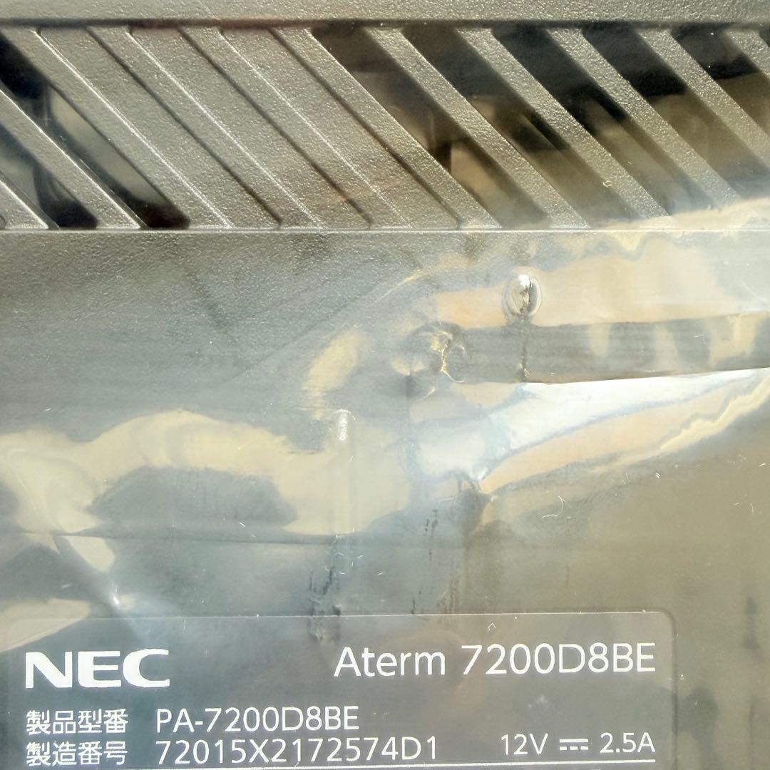 NEC Aterm 無線LAN Wi-Fi 7 ルーター 7200D8BE