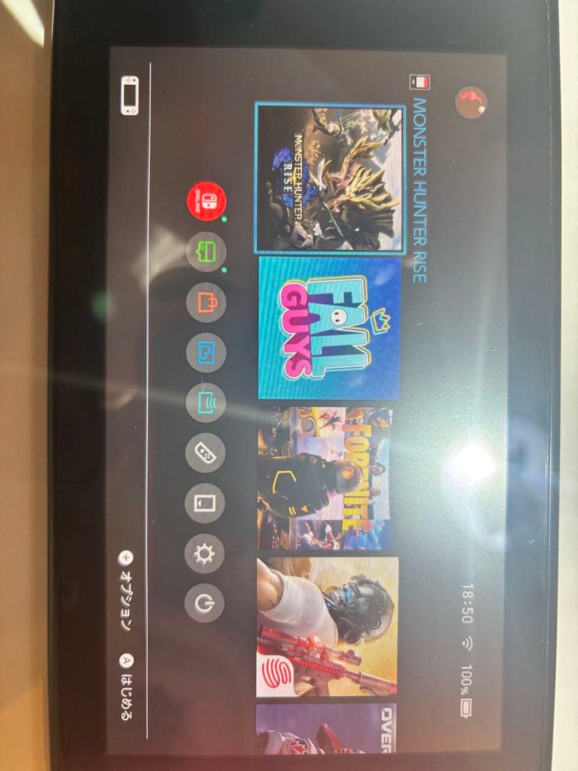 美品 Nintendo Switch 本体 一式 箱あり モンハンライズ付き