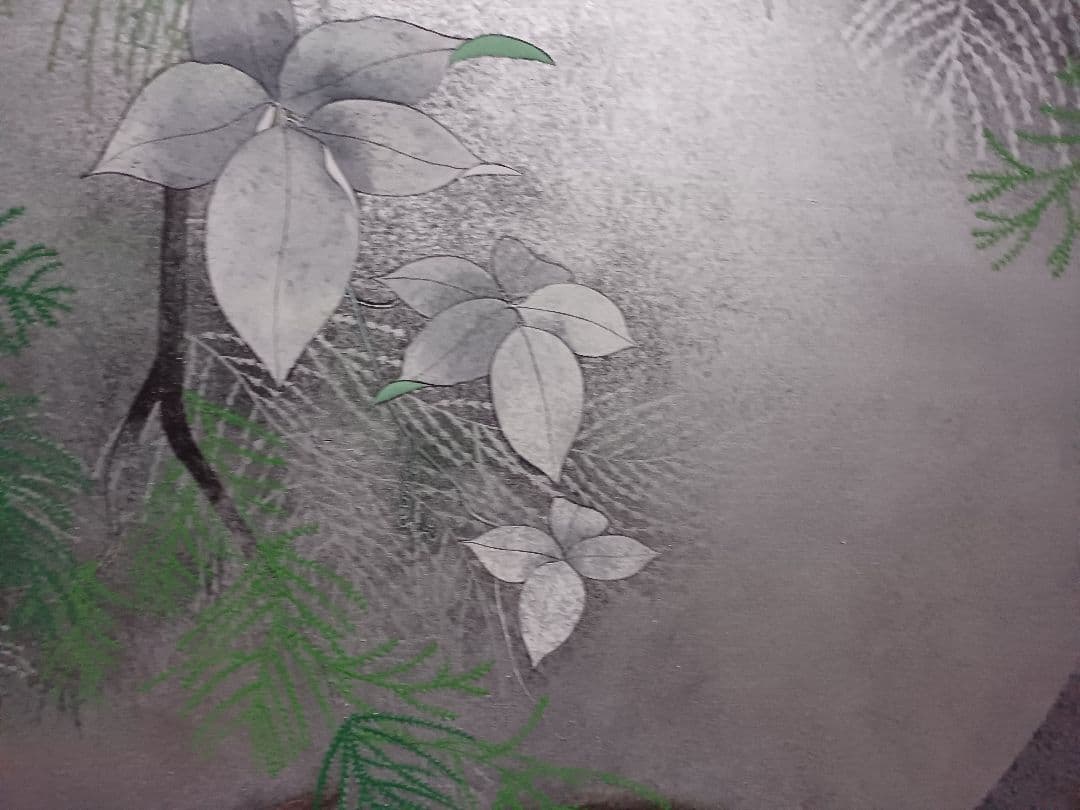 ◆　佐藤昌美(佐藤晨)「緑韻」日本画　猫　F10号　創画会会員　紺綬褒章　◆