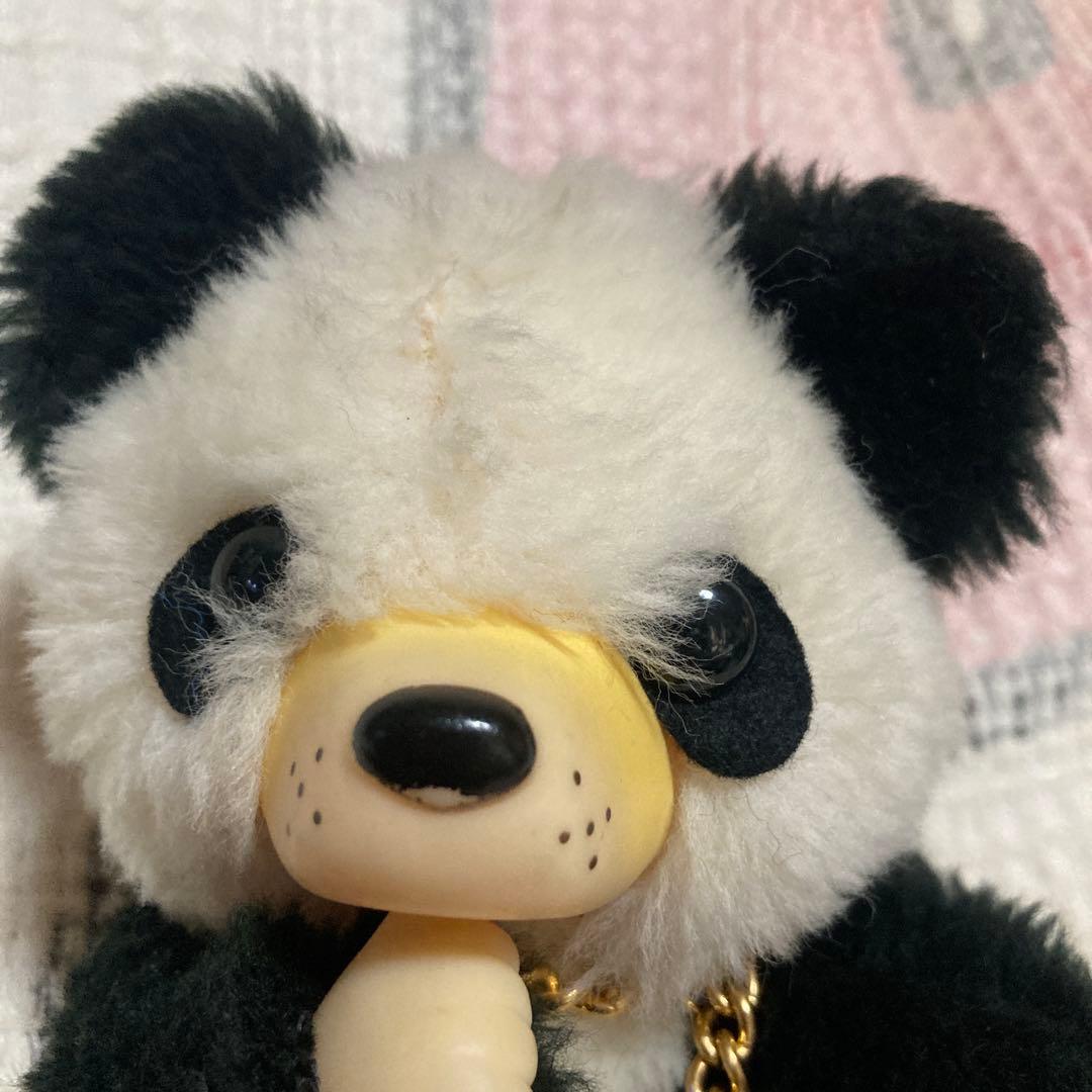 ファースト　モンチッチ風　パンダ　ぬいぐるみ　② レトロ　中古品