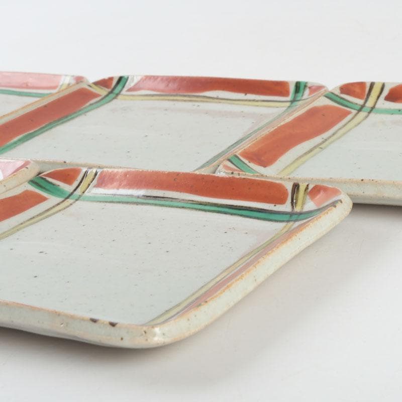 和食器　茶懐石　幸兵衛窯　銘々皿　五客　共箱　N　9377