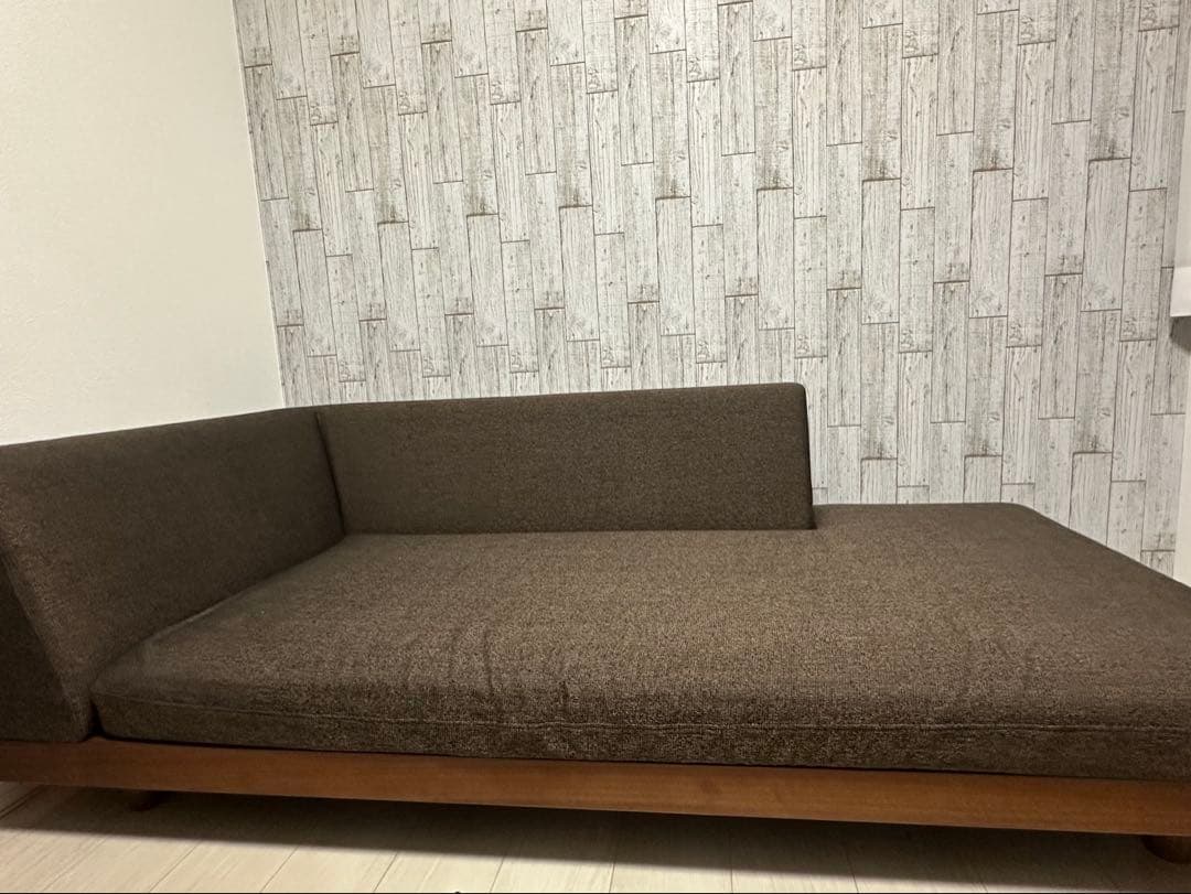 オッショイ様専マスターウォール　レイジーデニッシュソファ ブラウン　W1800R
