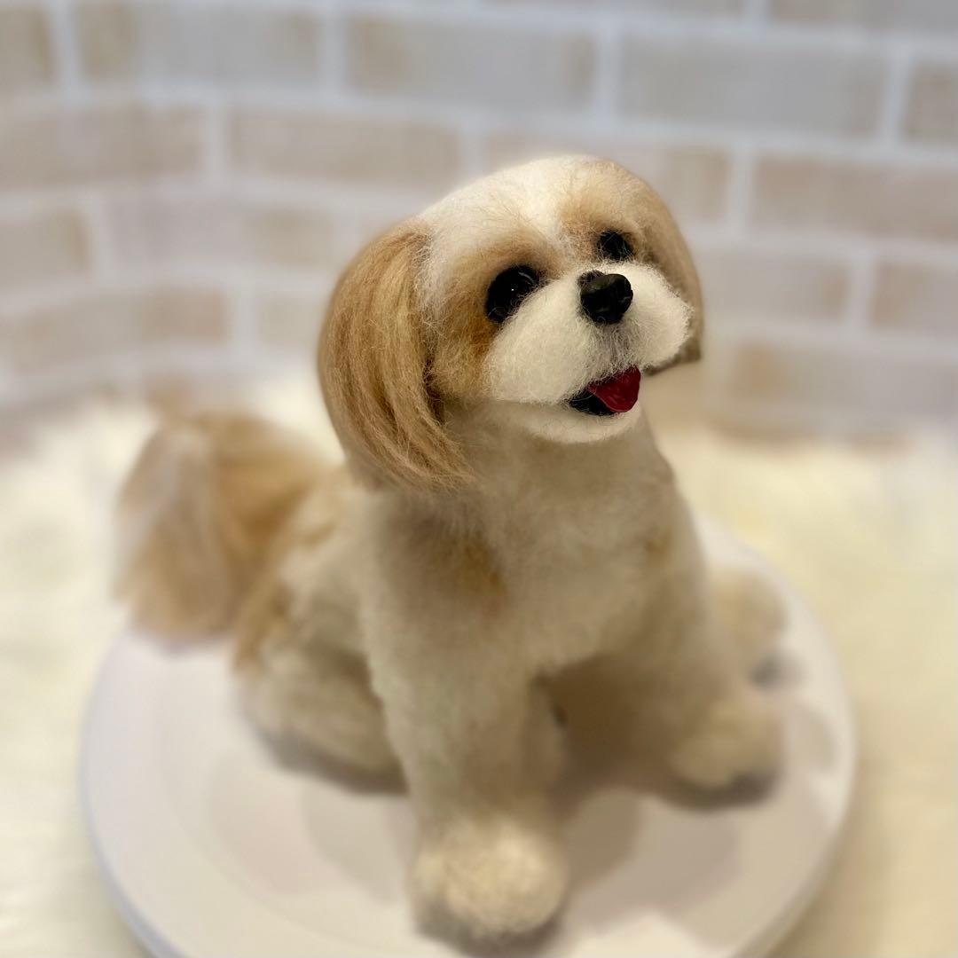 P*o様 シーズー　羊毛フェルト　momoichigo