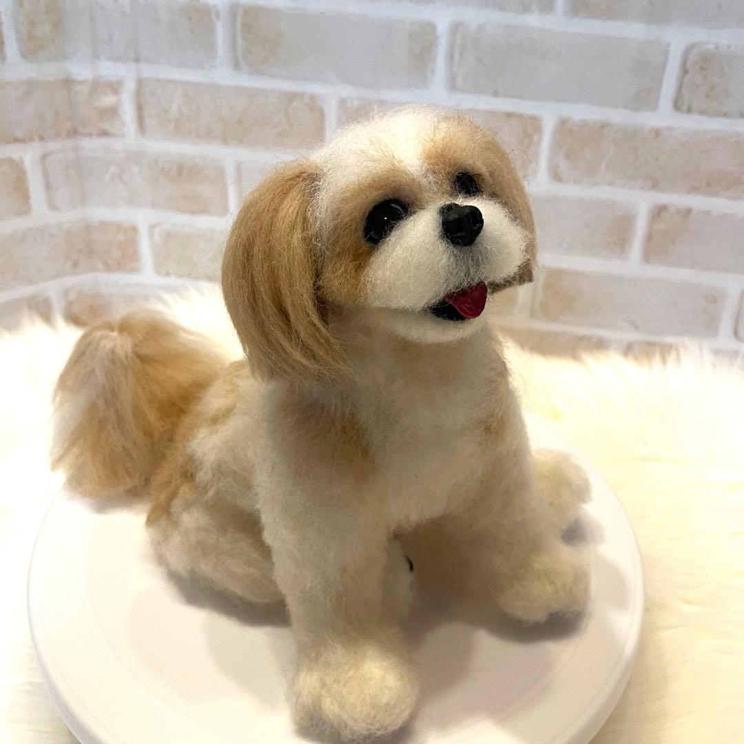 P*o様 シーズー　羊毛フェルト　momoichigo