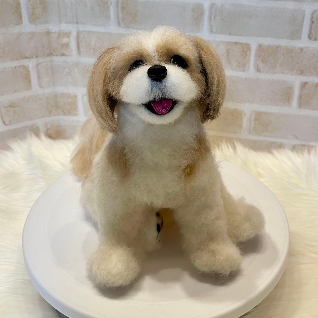 P*o様 シーズー　羊毛フェルト　momoichigo