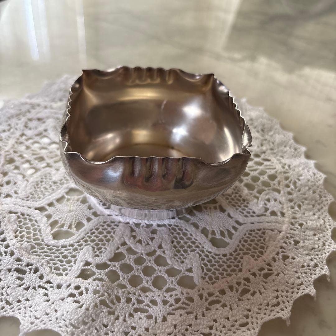 フランス　アンティーク　ヴィンテージ　シルバープレート　小物入れ