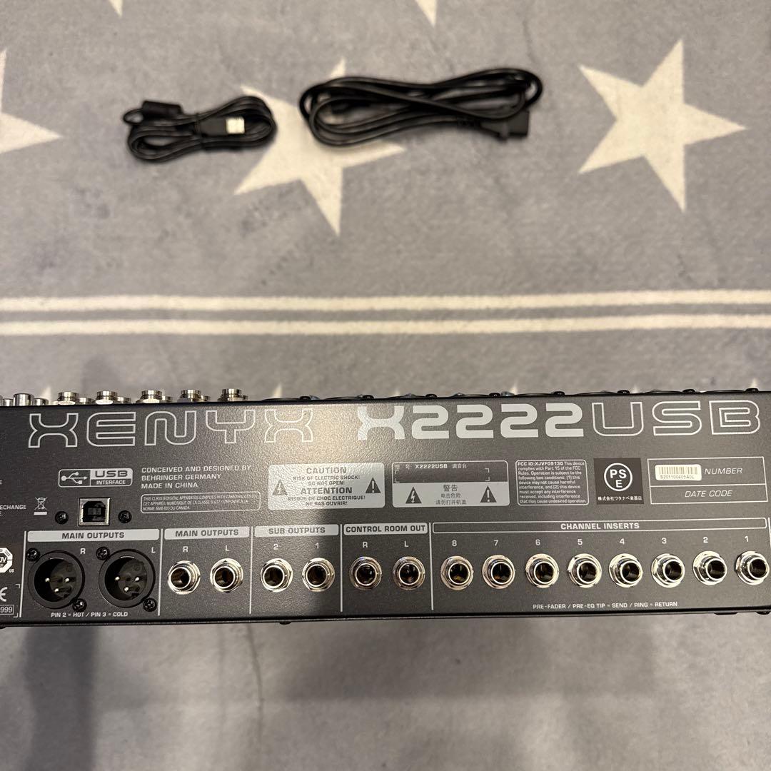 Behringer XENYX X2222USB アナログミキサー配信セット付き