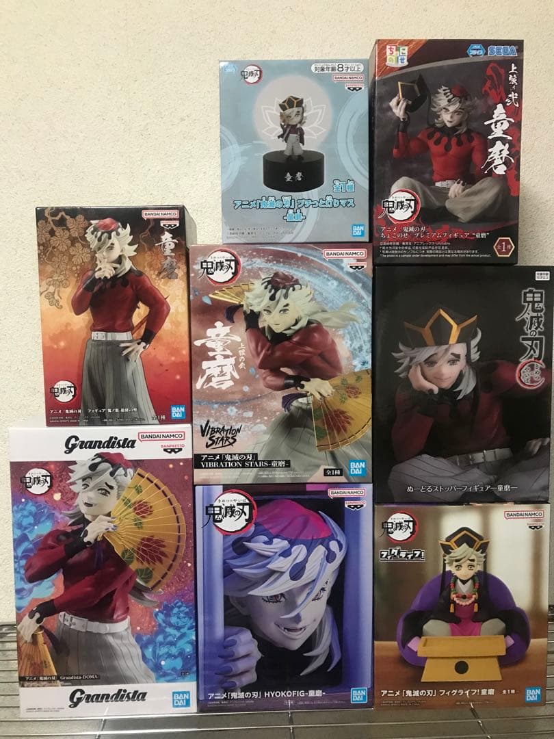 童磨　DOMA ちょこのせ　ぬーどるストッパー　ラウンドワン　フィギュア