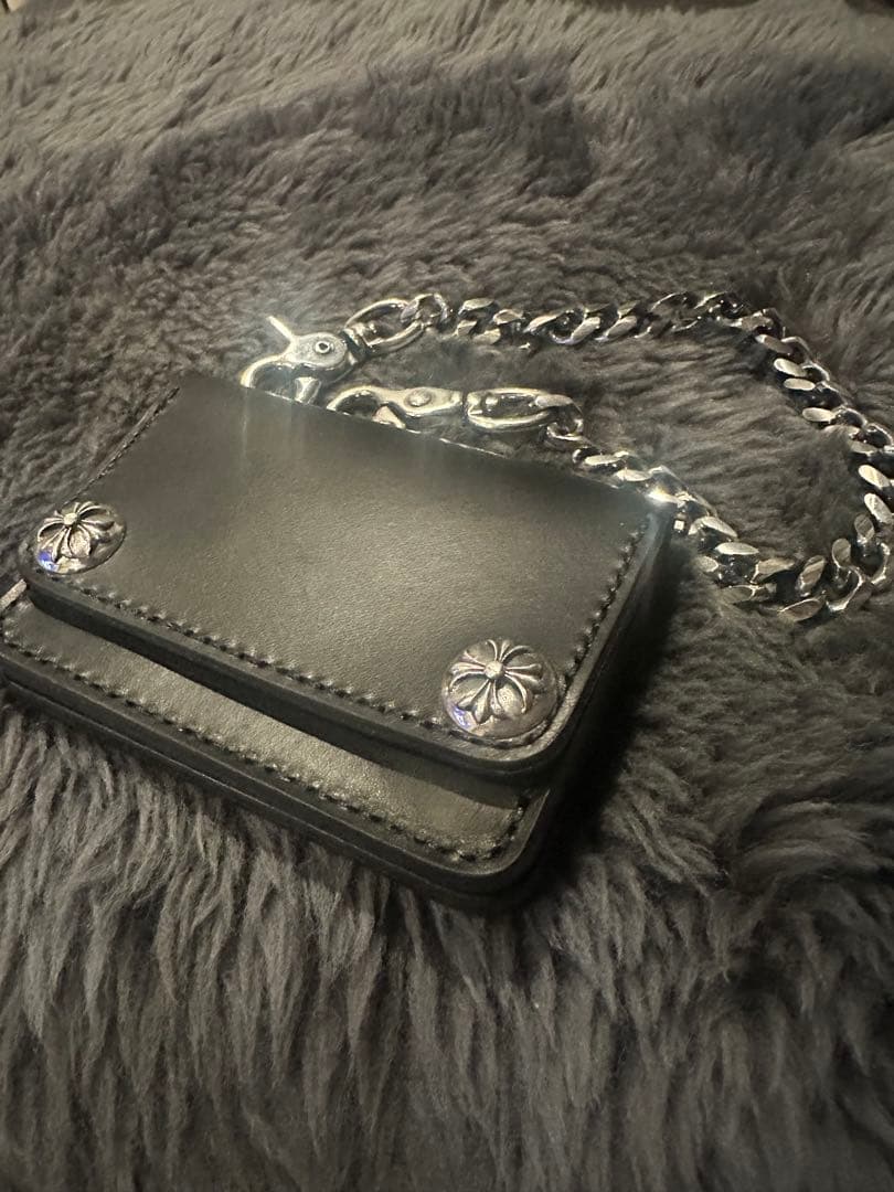 ショート　トラッカーウォレット　シルバー925 クロスボール　ブルガロ