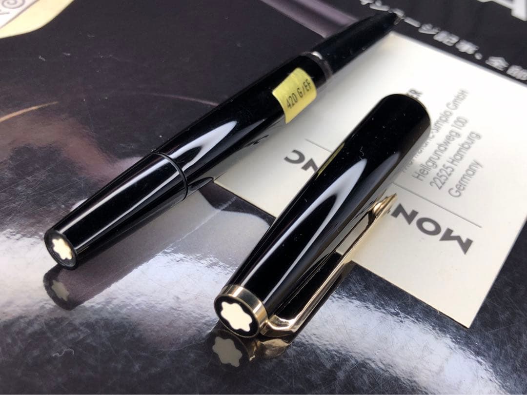 ★極上美品！代表基本モデル銘品！No420GP★ボトルインク付★モンブラン万年筆