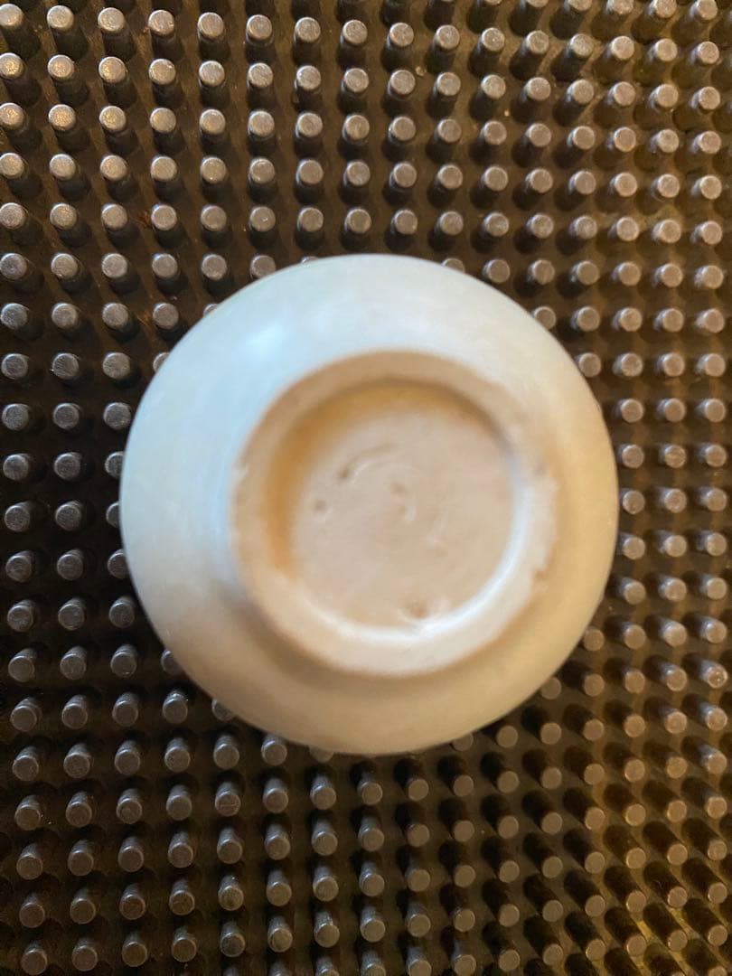 安南焼・アナミス　ミニ染付花器　　　鑑賞台付 一輪挿し　ヴィンテージ　レア