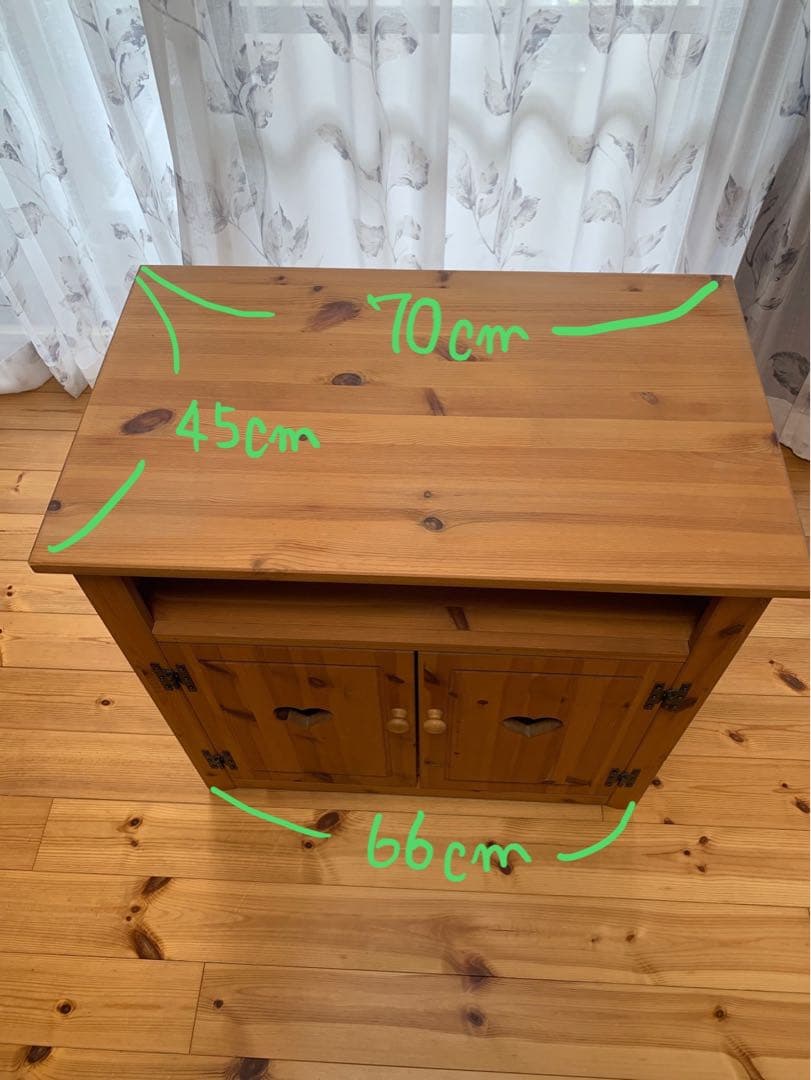 カントリー家具　収納　ハート【送料込】