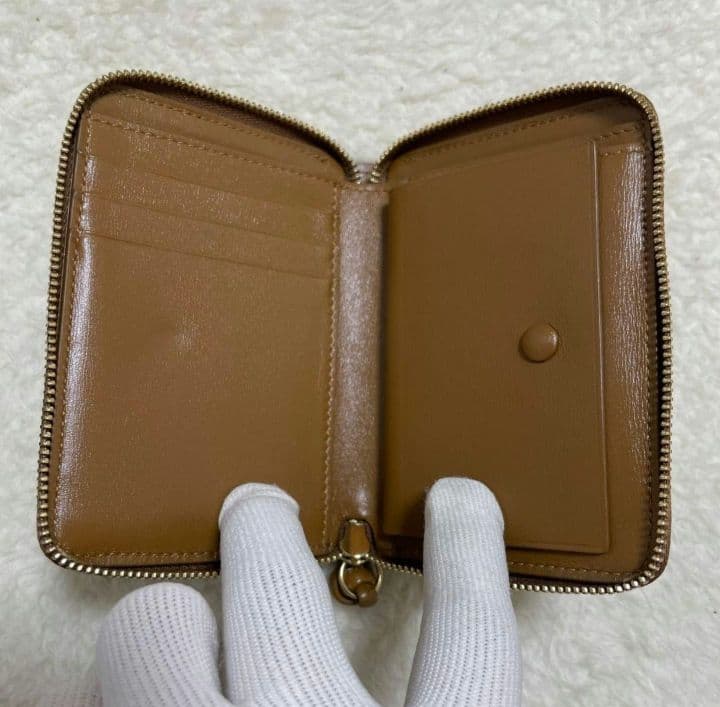 JIL SANDER　ジルサンダー　ブラウン　折り財布　極美品‼️