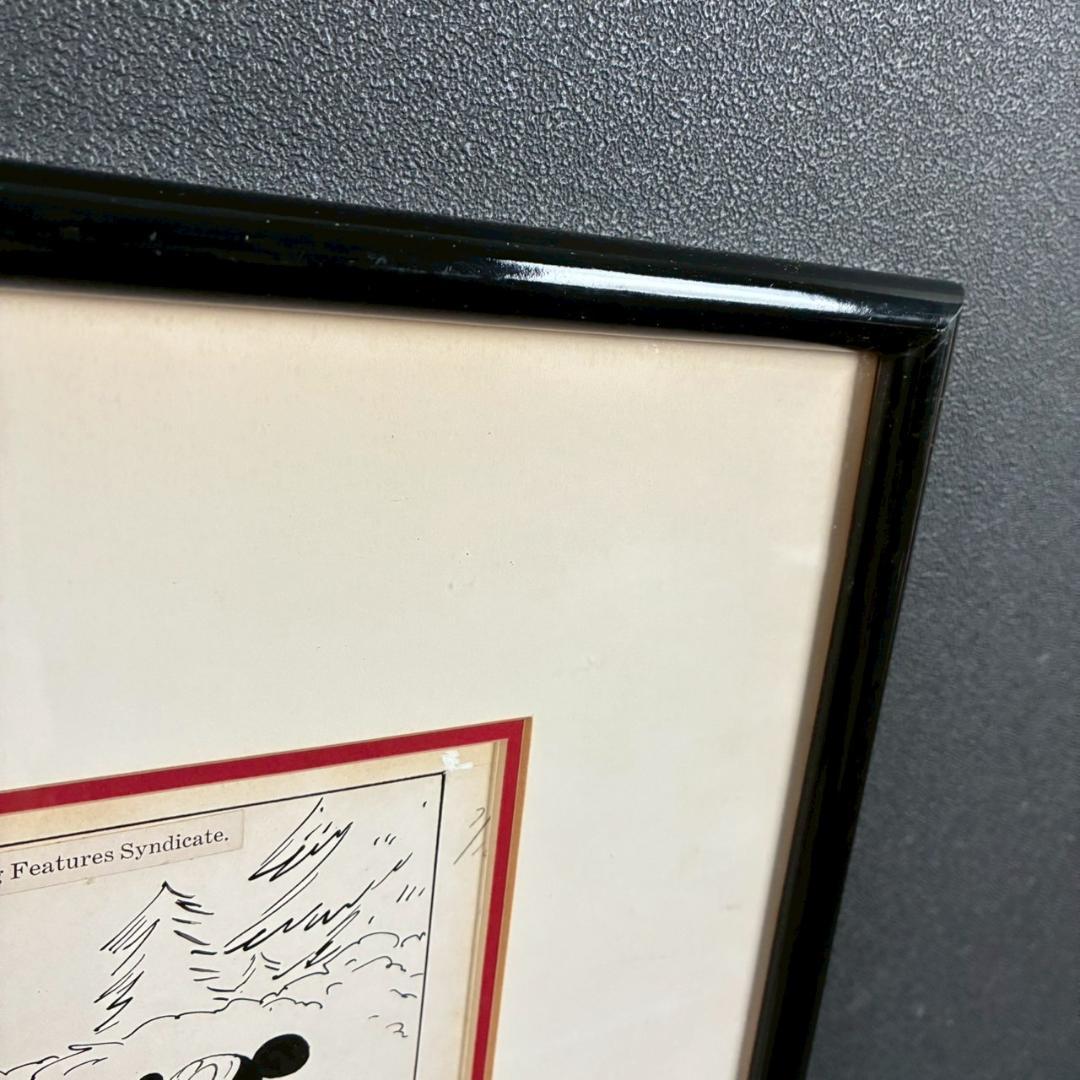 ウォルト・ディズニー ミッキーマウス３コマ漫画 原画 1961年 直筆サイン入