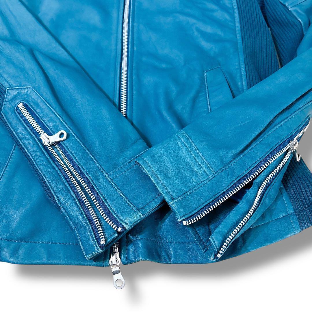 NO ID. レザー パーカー ダブルジップ アーカイブ y2k opium