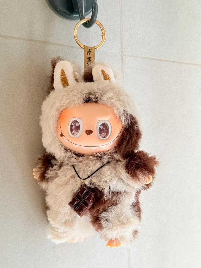 海外限定 LABUBU ジモモ ラブブ カスタム チョコ ストラップ付