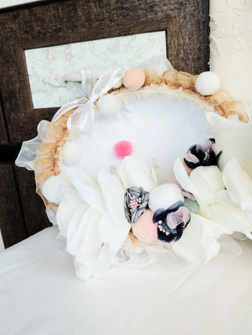 子猫あずきちゃん❤ころころぽっちゃりちゃん♡カゴセット♡アートドール♡ぬいぐるみ