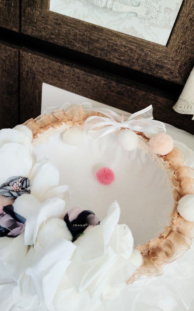 子猫あずきちゃん❤ころころぽっちゃりちゃん♡カゴセット♡アートドール♡ぬいぐるみ