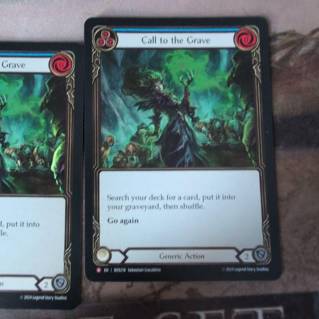 FaB 墓への呼び声 / Call to the Grave 英語版　RF　2枚