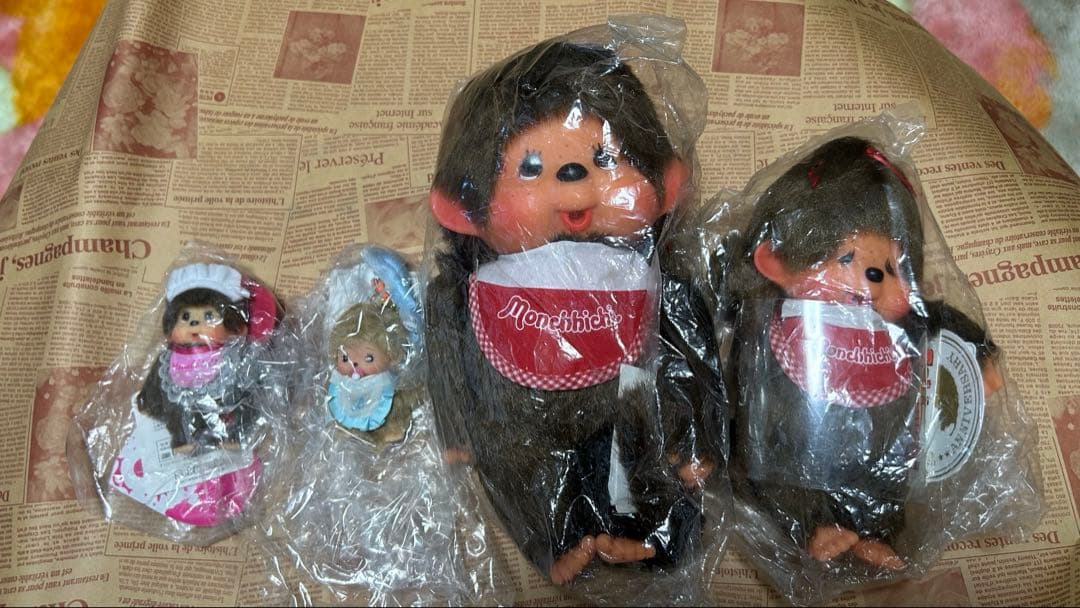 モンチッチ＆ベビチッチストラップ　4点セット