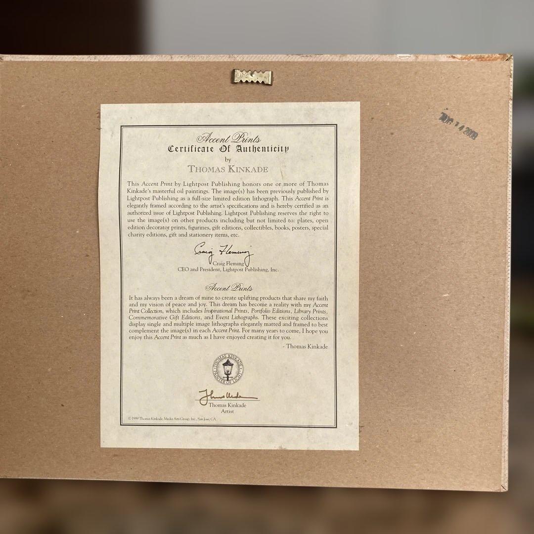 Thomas Kinkade リトグラフ作品 フレーム付き
