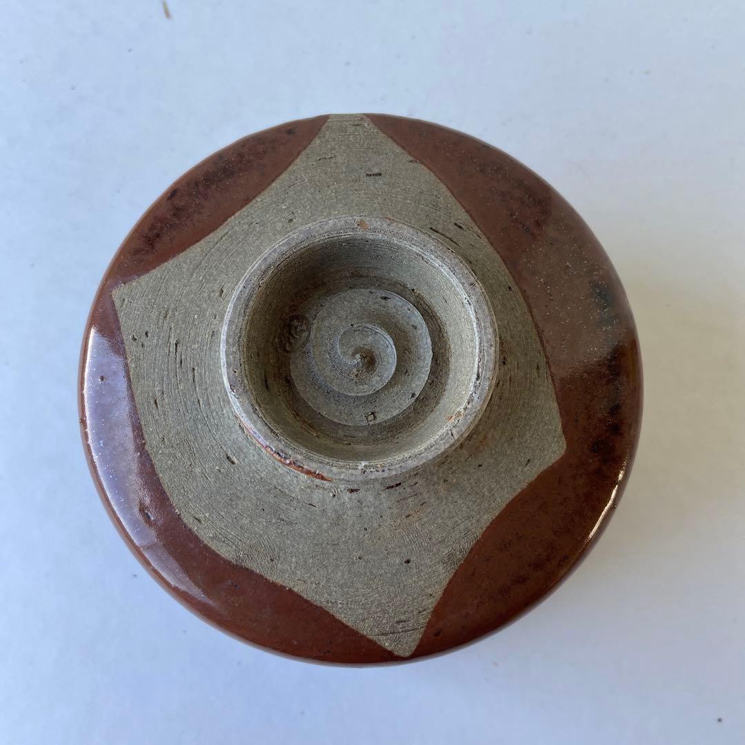 茶碗　淡海ぜぜ　陽炎園造　社紋入　真清田神社　共箱共布