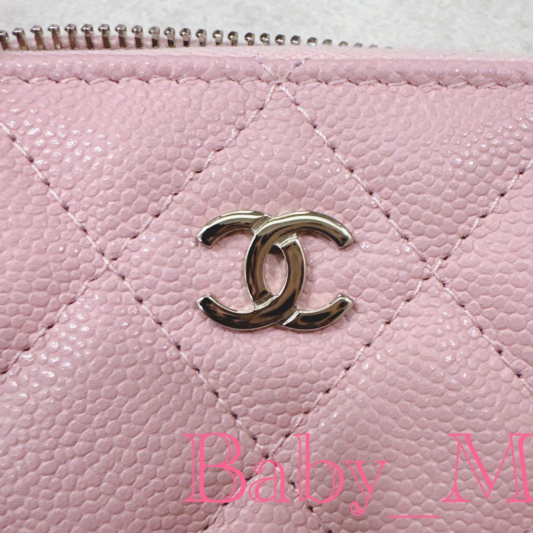 【新品未使用】CHANEL 25AW限定♡クラシックジップパース ピンク