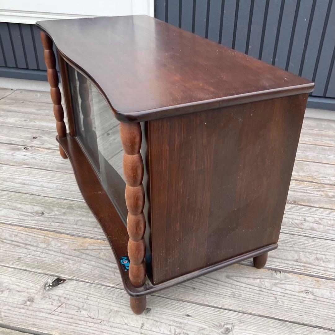 昭和レトロ ナジコ ミッドセンチュリー 古家具 飾り棚 サイドボード ガラス戸