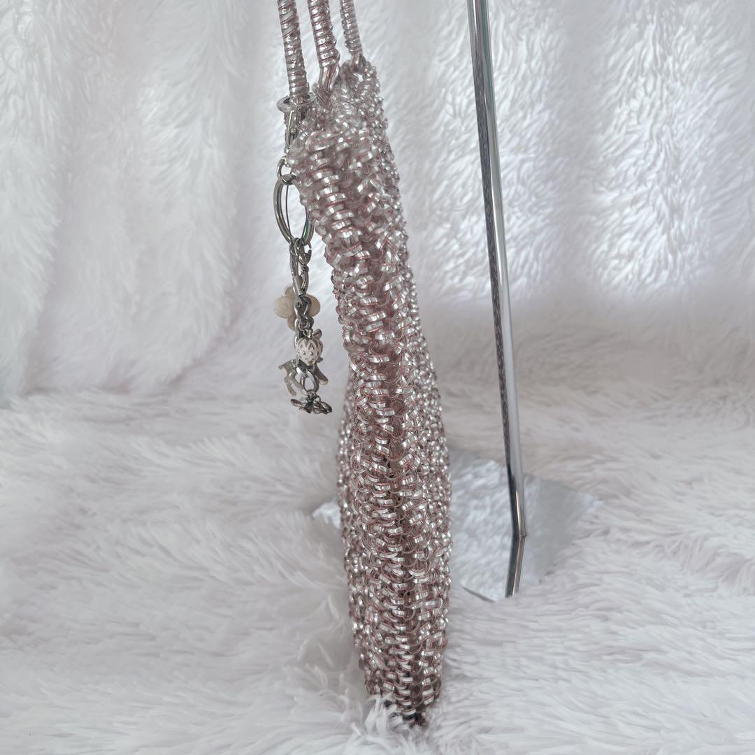 チャーム付✨アンテプリマ スタンダードスクエアラージ シルバー ピンク お呼ばれ