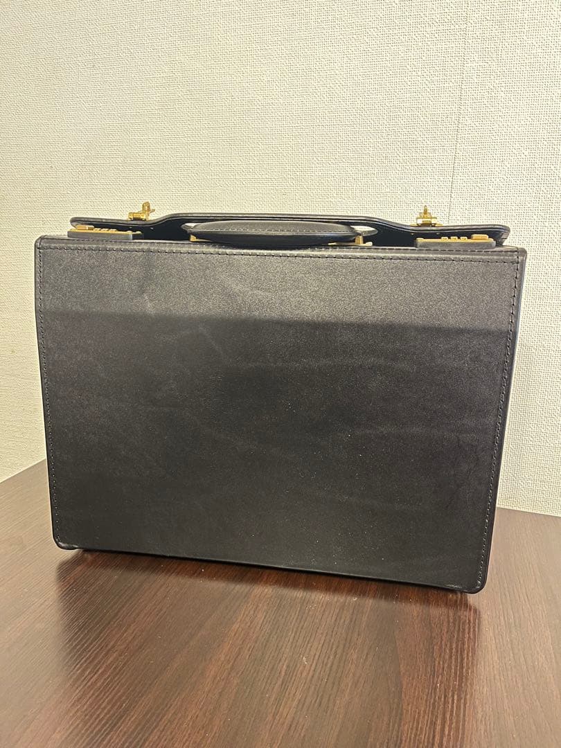 【匿名配送】新品在来線車掌用黒本革キャリーケースダイヤルロック付きヨウジヤマモト