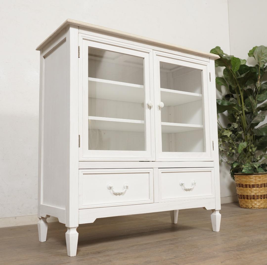 masha　アンティーク調　キャビネット　食器棚　シャビー