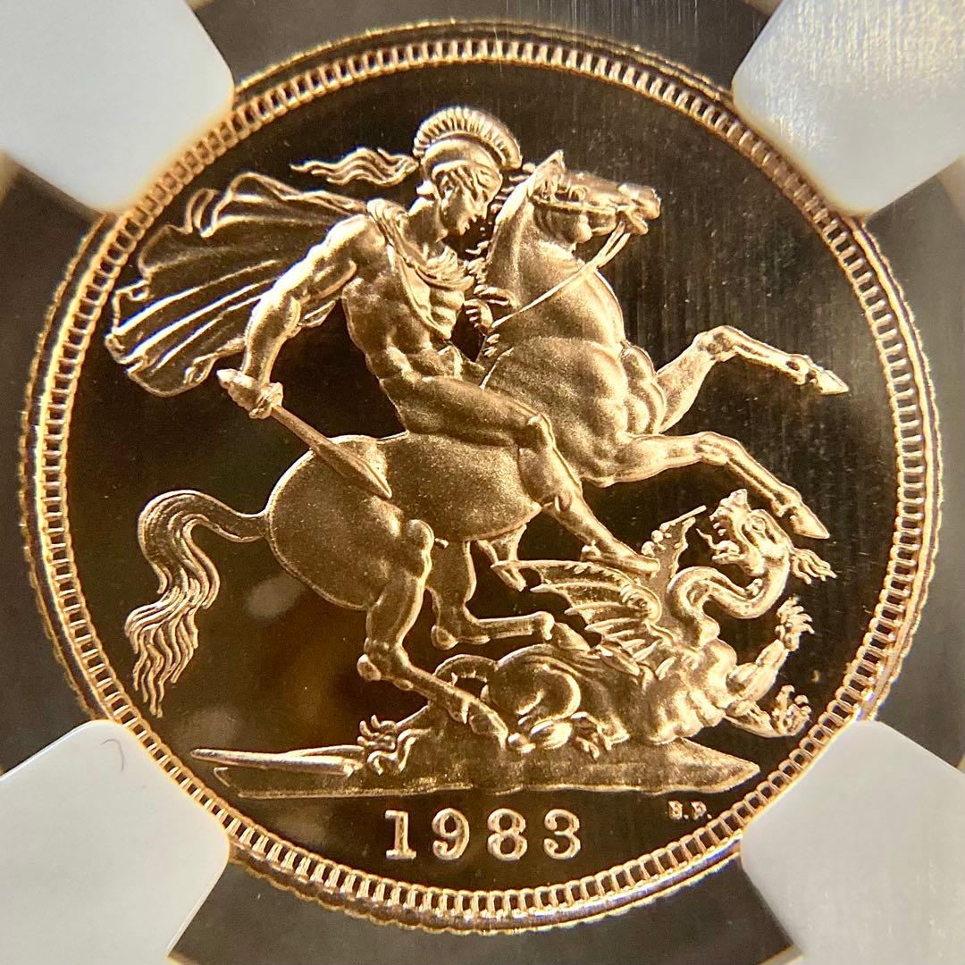 ★Akina-(^_-)O★★1983年イギリス 1ソブリン プルーフ金貨