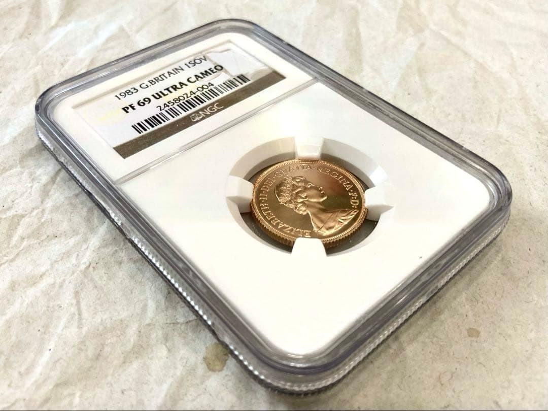 ★Akina-(^_-)O★★1983年イギリス 1ソブリン プルーフ金貨