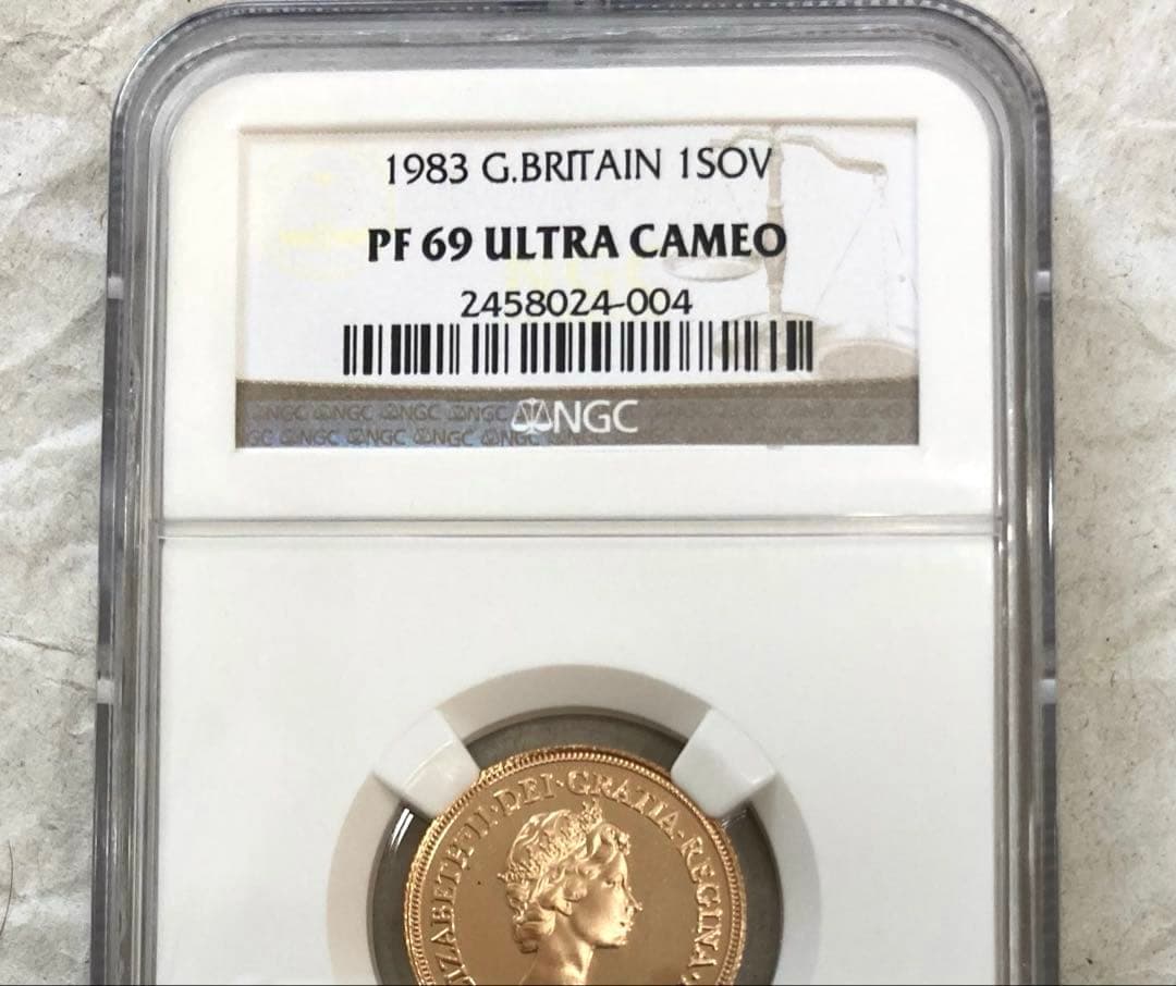 ★Akina-(^_-)O★★1983年イギリス 1ソブリン プルーフ金貨