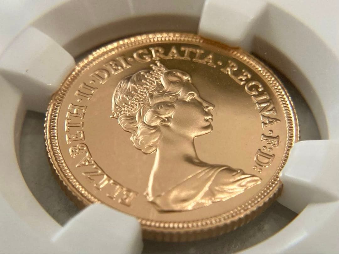 ★Akina-(^_-)O★★1983年イギリス 1ソブリン プルーフ金貨