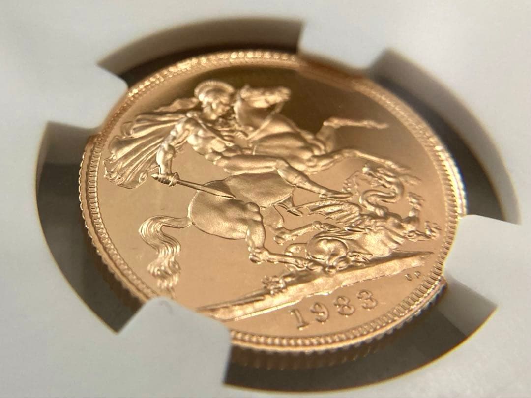 ★Akina-(^_-)O★★1983年イギリス 1ソブリン プルーフ金貨