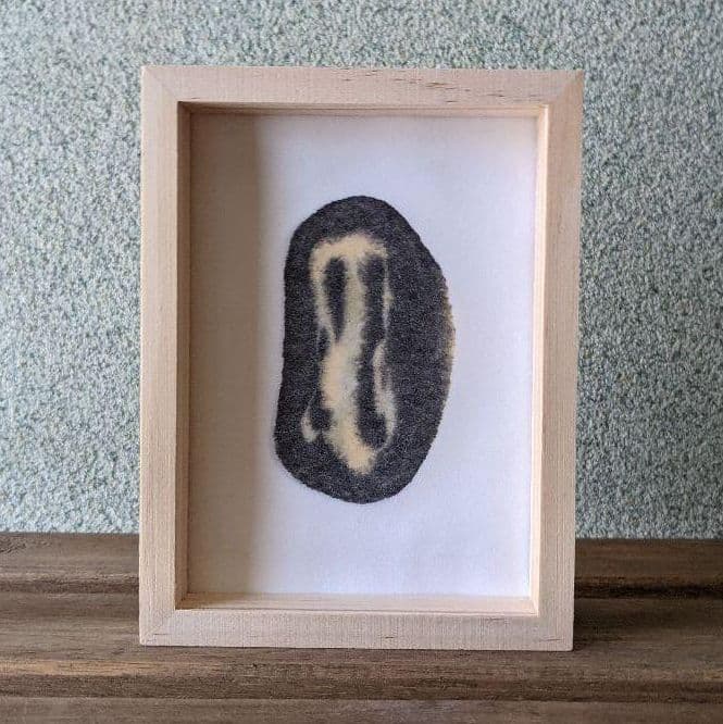 Seeping シリーズ / 原画 抽象 フレーム付き 作家サイン入り