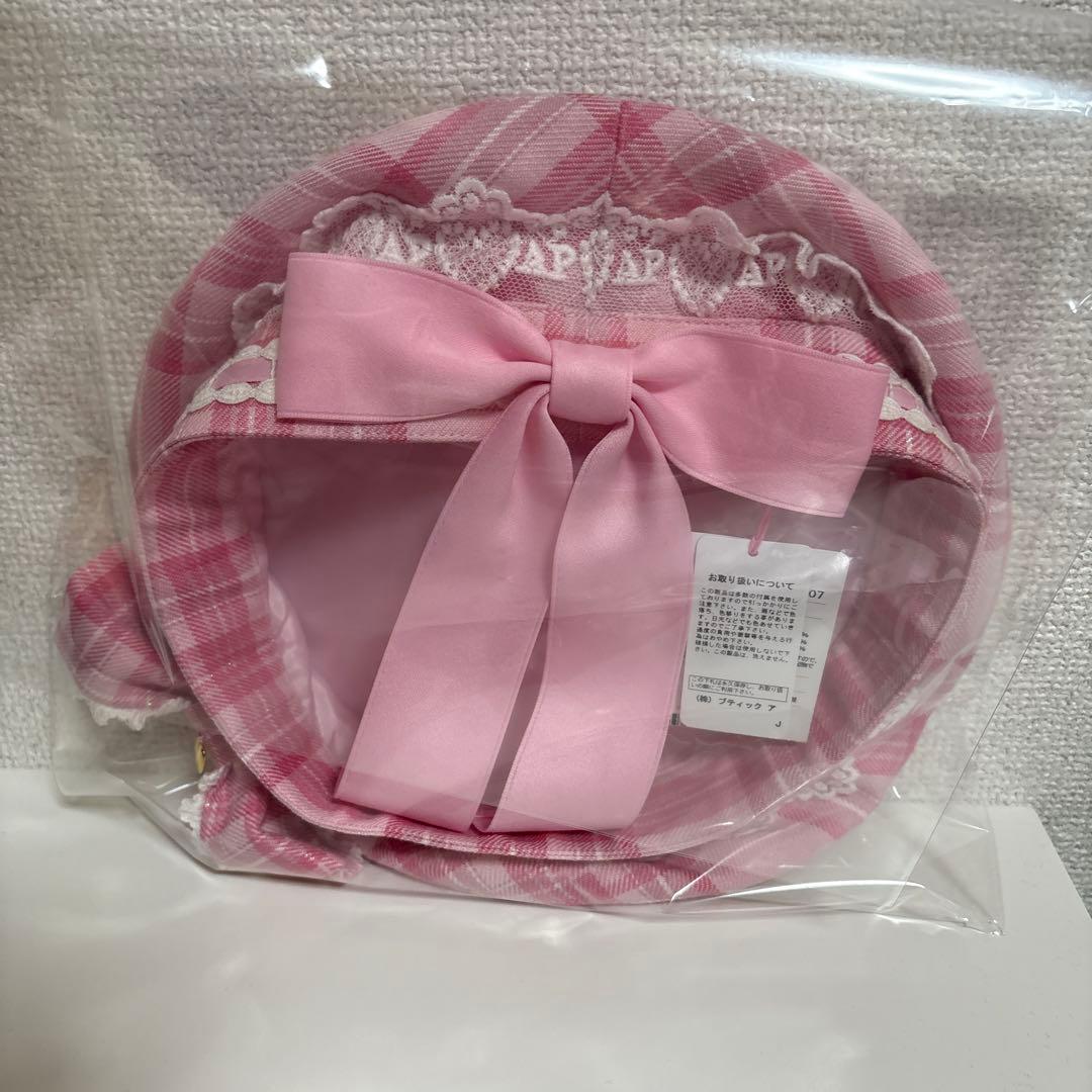 め*能様 angelic pretty sugaryタータンチェックベレー ピン