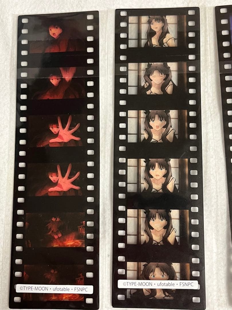 Fate fgo 遠坂凛　セイバー　アルトリア　フィルム風ブックマーカー