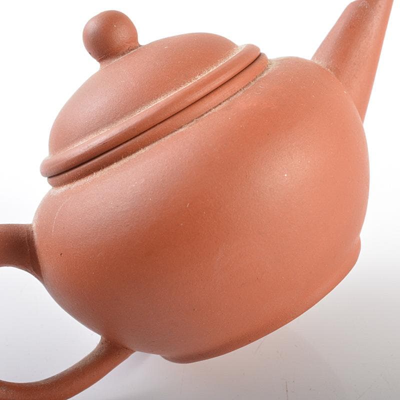 中国　紫砂　朱泥　急須　茶壷　在銘　C　R6285