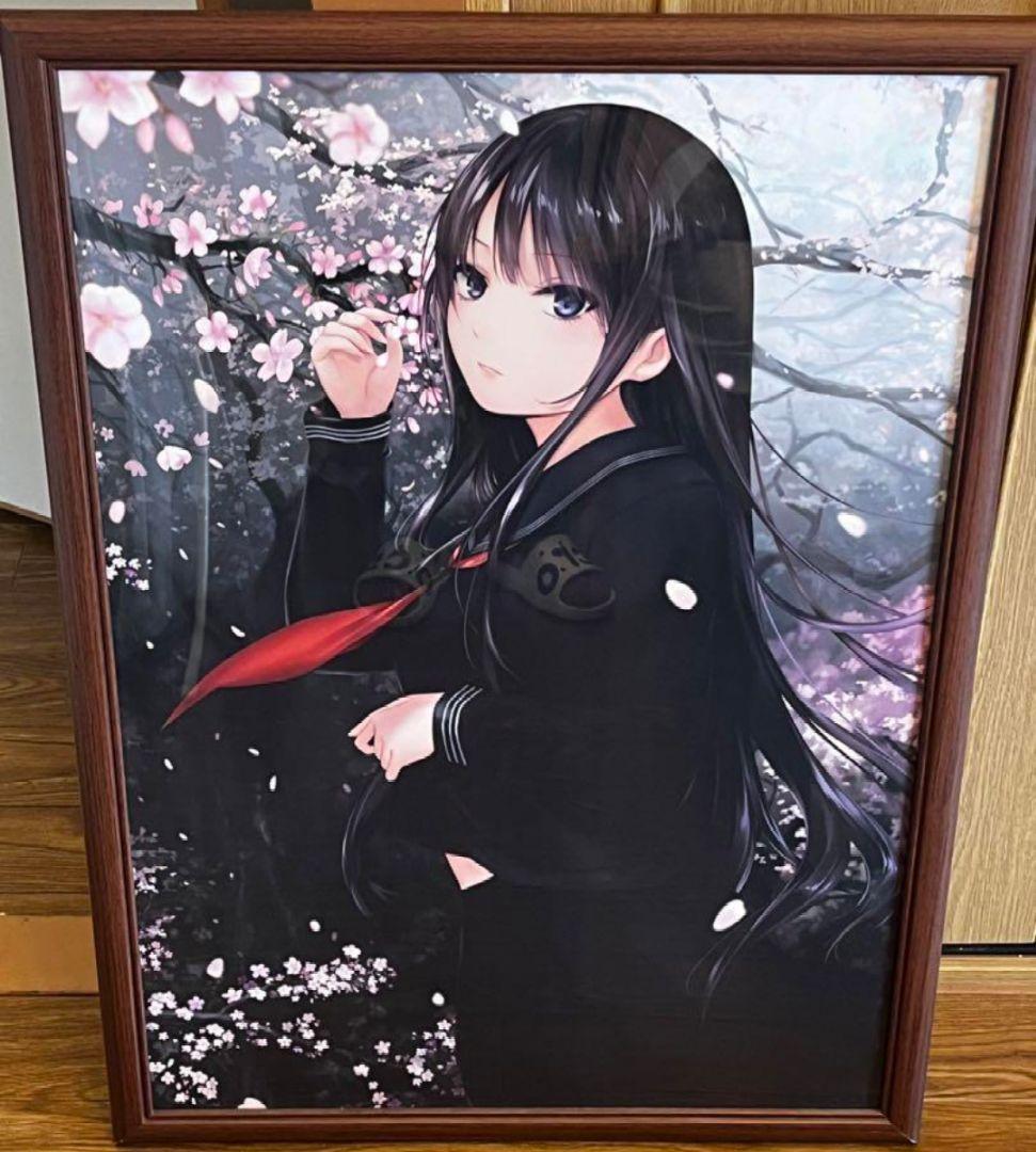 2点セット 珈琲貴族 白峰莉花 絵師100人展12 複製原画 景桜