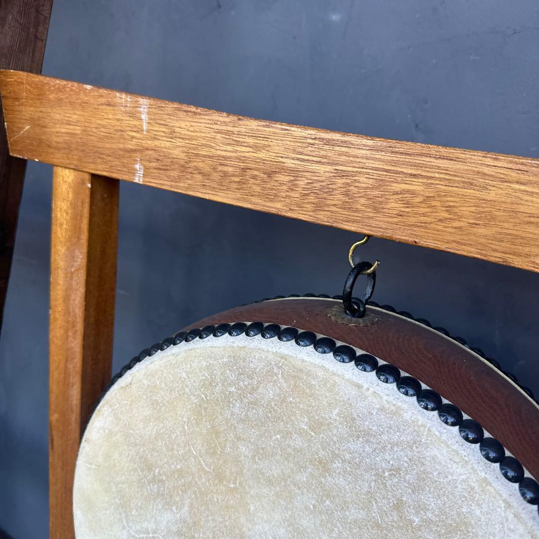 瞬間的お値下げ❗️ヴィンテージ　和太鼓 スタンド付き 直径約30cm