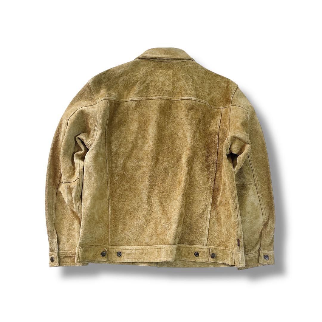 KIRIN FIRE スエード 牛革 レザー トラッカージャケット L相当