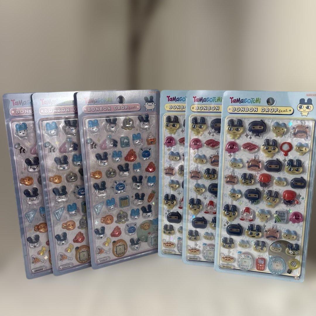 国内正規品　たまごっちボンボンドロップシール　6枚セット　ボンドロ