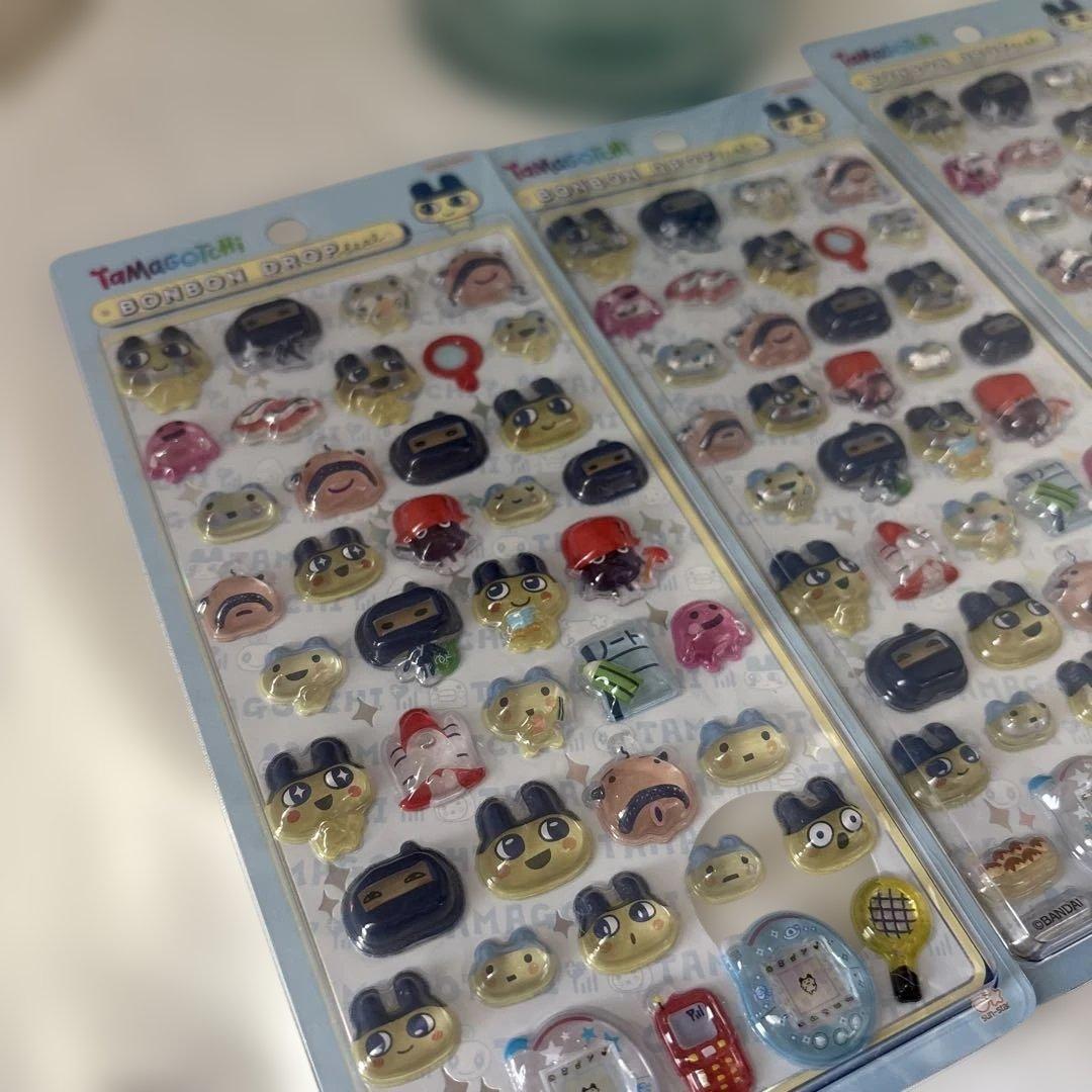 国内正規品　たまごっちボンボンドロップシール　6枚セット　ボンドロ