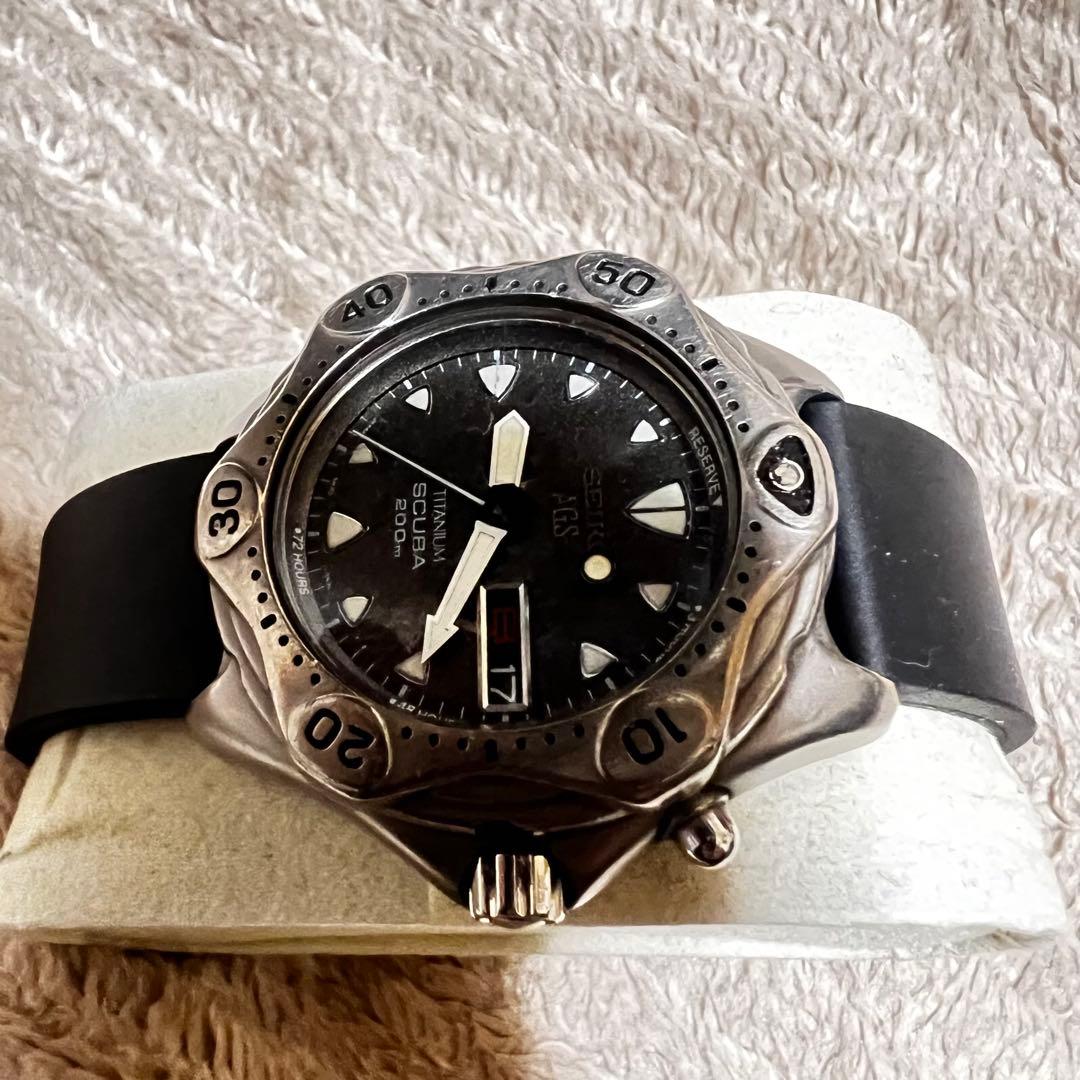 ビンテージ品美品稼働　スキューバ　クォーツダイバー