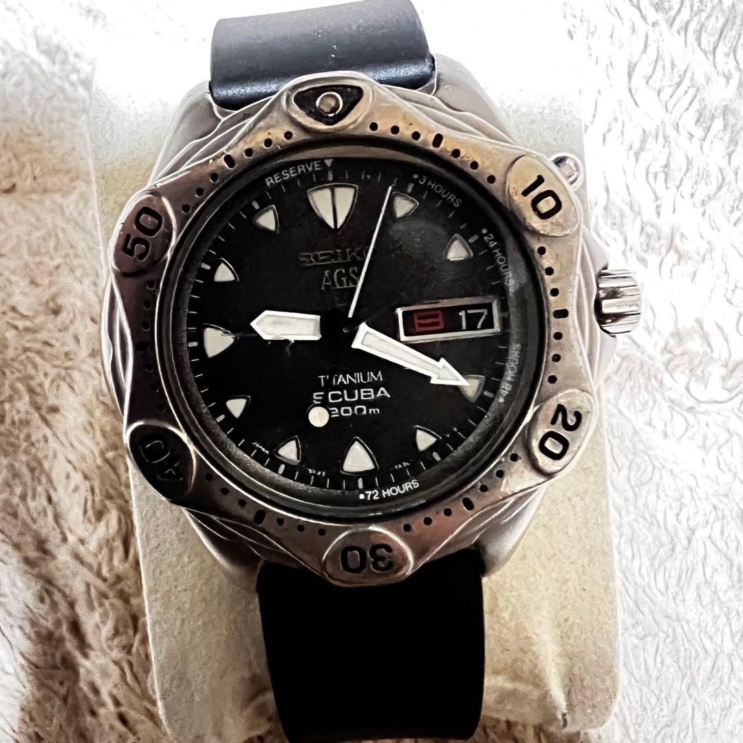 ビンテージ品美品稼働　スキューバ　クォーツダイバー