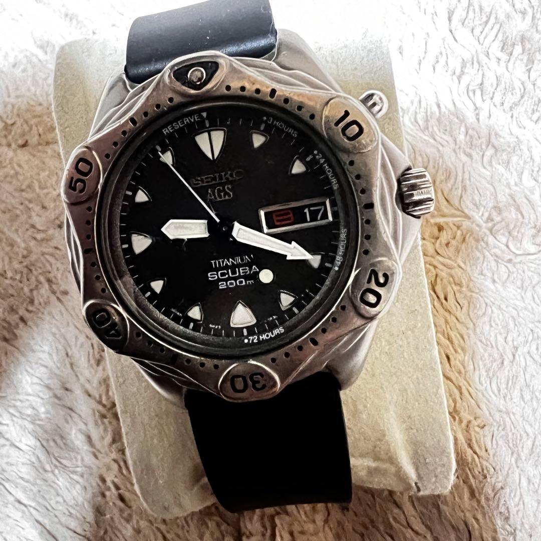 ビンテージ品美品稼働　スキューバ　クォーツダイバー