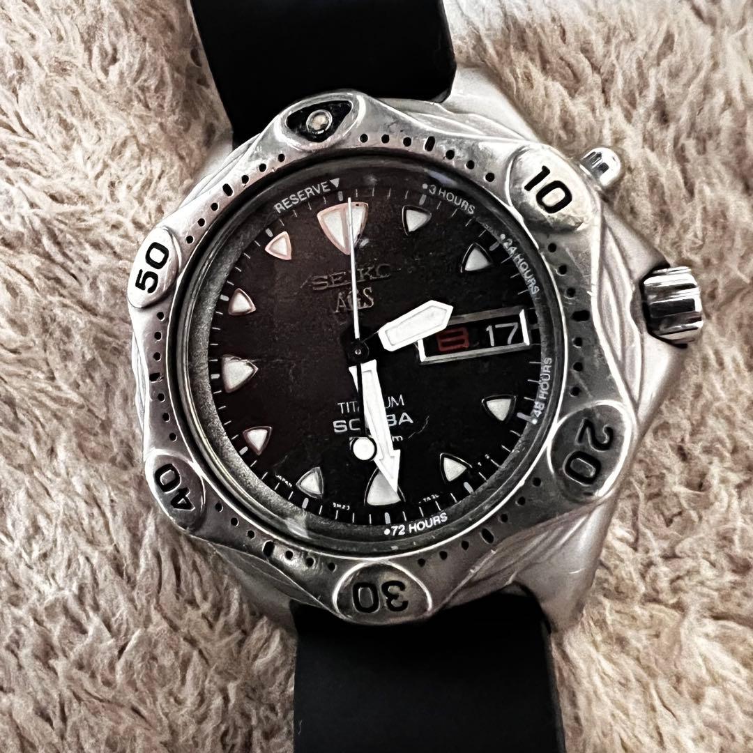 ビンテージ品美品稼働　スキューバ　クォーツダイバー