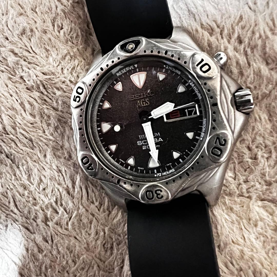 ビンテージ品美品稼働　スキューバ　クォーツダイバー